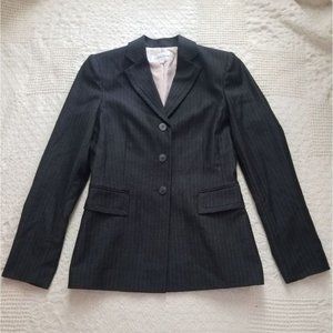 Calvin Klein Grey Pinstripe Blazer Size 2 NWOT